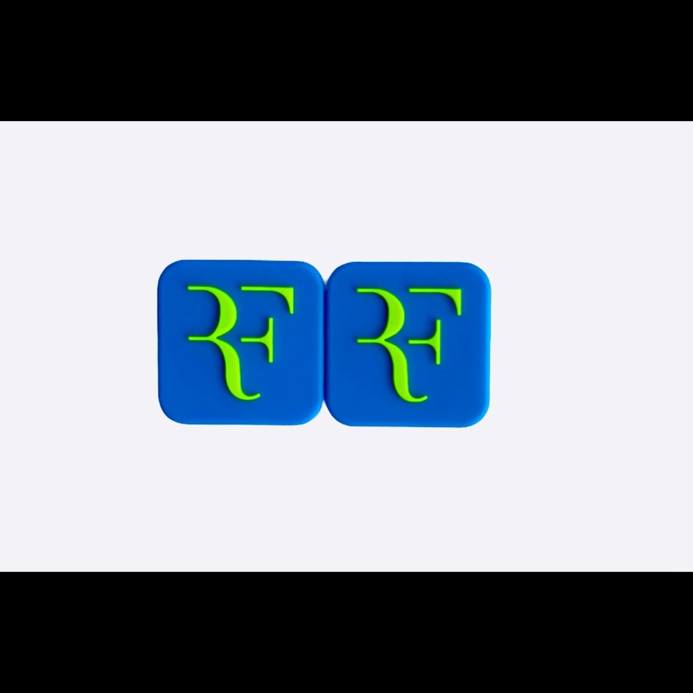 Tennis Vibration Dampeners RF Blue & LimeGreen Set of 2 - New